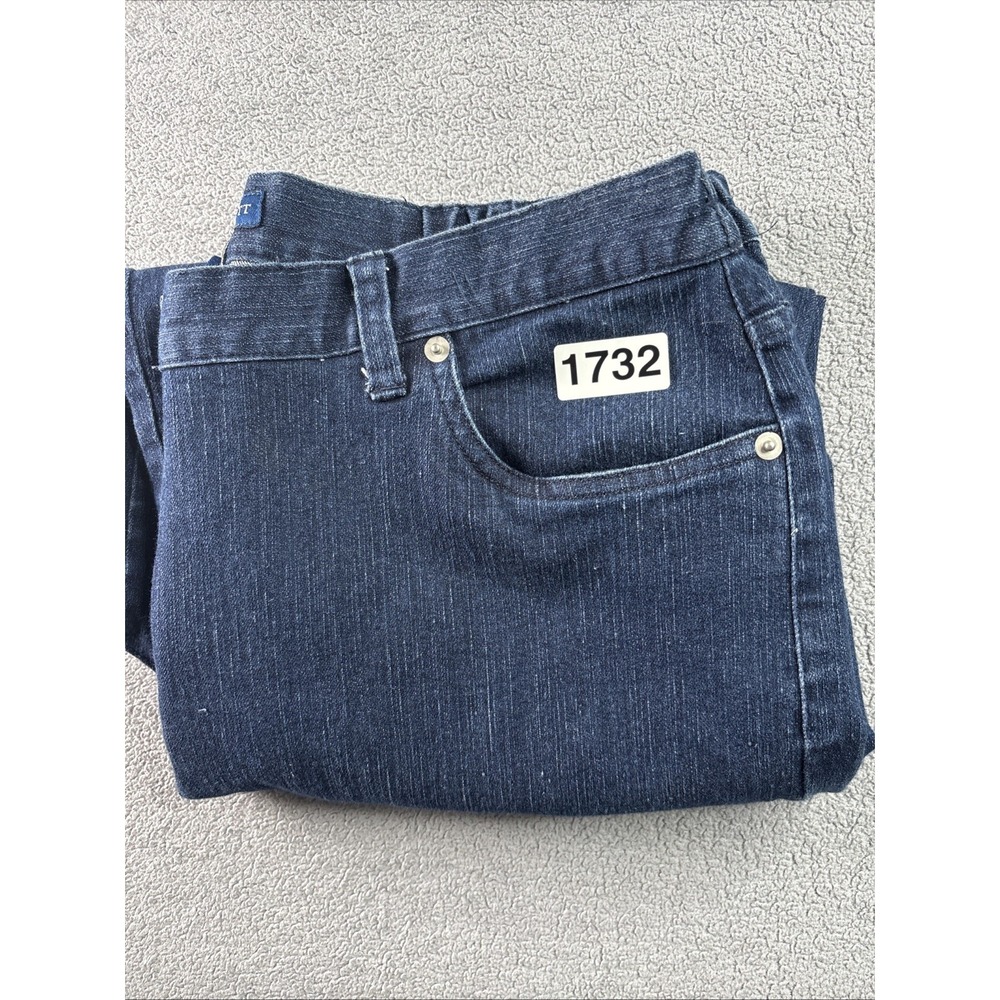 Karen Scott Women's Size 12 Straight Dark Wash‎ Mid Rise Cropped Capris - Picture 11 of 11